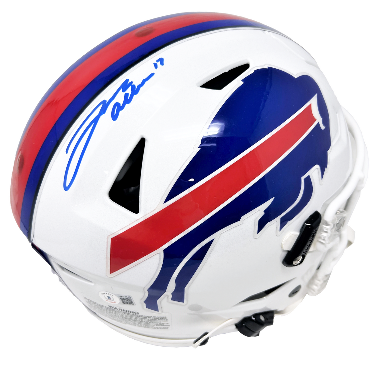 Josh Allen Autographed Buffalo Bills Authentic Flash Helmet Beckett