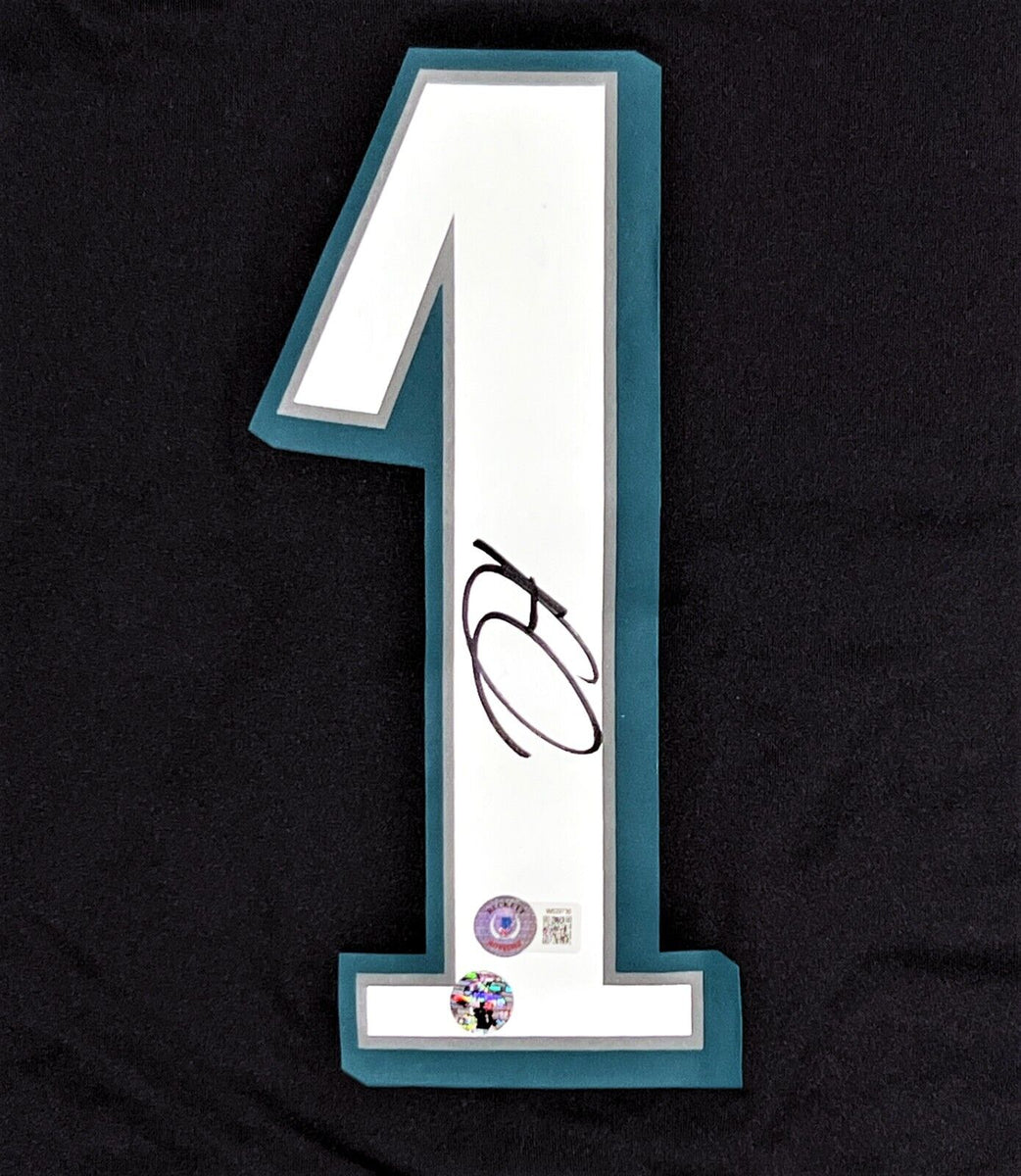 Jalen Hurts Philadelphia Eagles Autographed Framed Black Nike