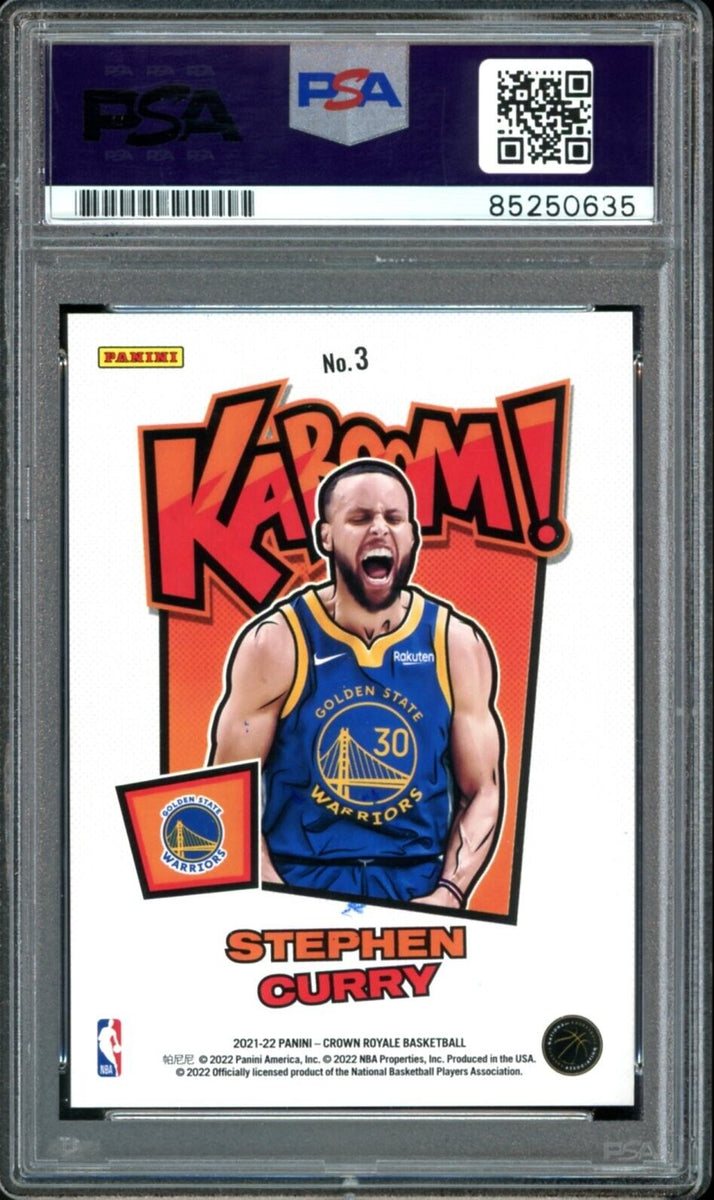 2021-22 Panini Kaboom! #3 Stephen Curry On Card PSA/DNA Auto GEM