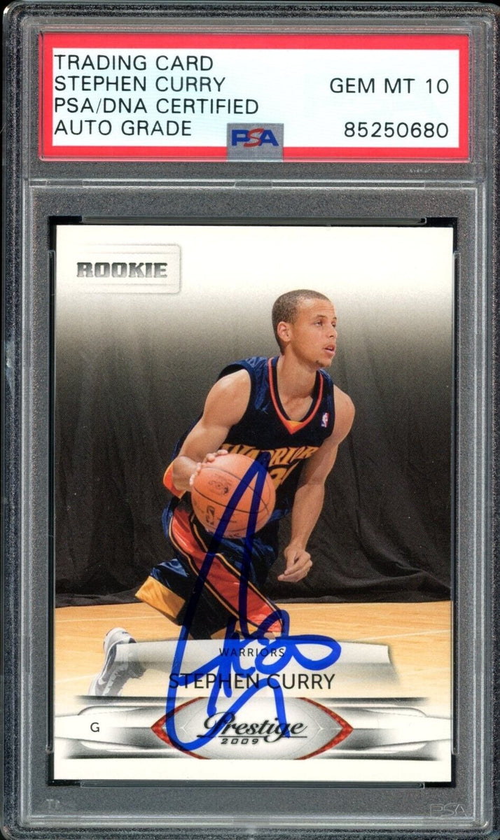 2009-10 Panini Prestige #157 Stephen Curry RC On Card PSA/DNA Auto