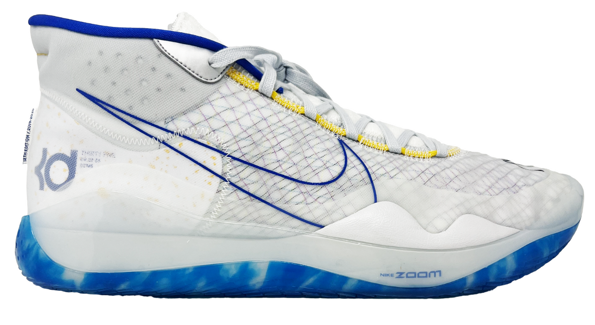 Kevin Durant Signed Nike Zoom KD 12 EP Warriors Home Sneaker R
