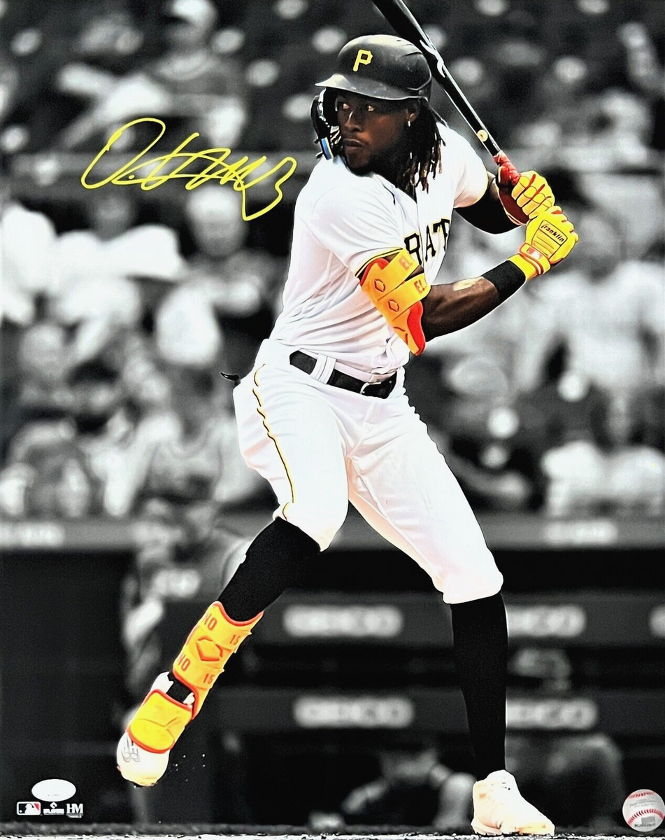 Oneil Cruz Autographed Pittsburgh 16x20 Swinging Baseball Photo - JSA