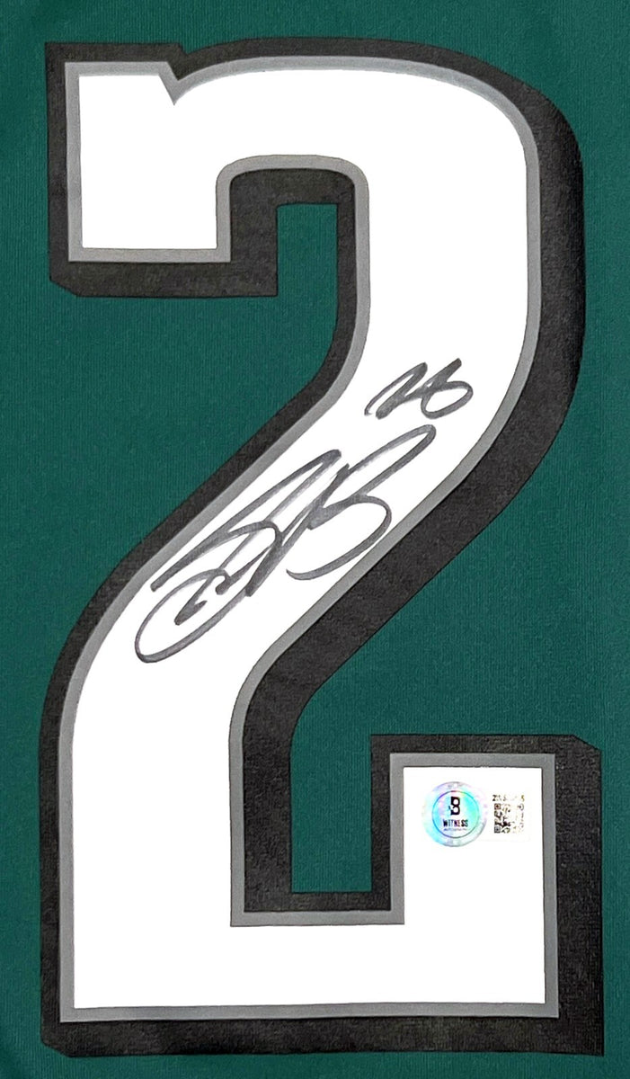Saquon Barkley Eagles Signed Midnight Green Super Bowl LIX Nike Game J ...
