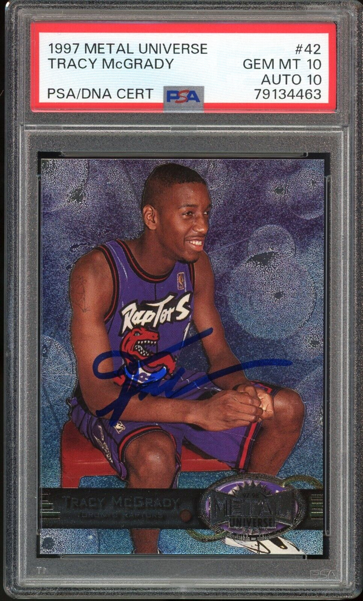 【PSA10】1997 l Universe Tracy McGrady 1997 Metal Universe #42 Tracy McGrady RC Rookie On Card PSA 10/10