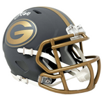 Jordan Love Green Bay Packers Signed Riddell Slate Mini Helmet BAS Beckett