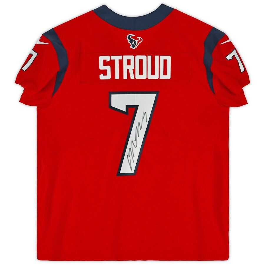 C.J. Stroud Houston Texans Signed Authentic Red Nike Elite Jersey Fana Diamond Legends Online