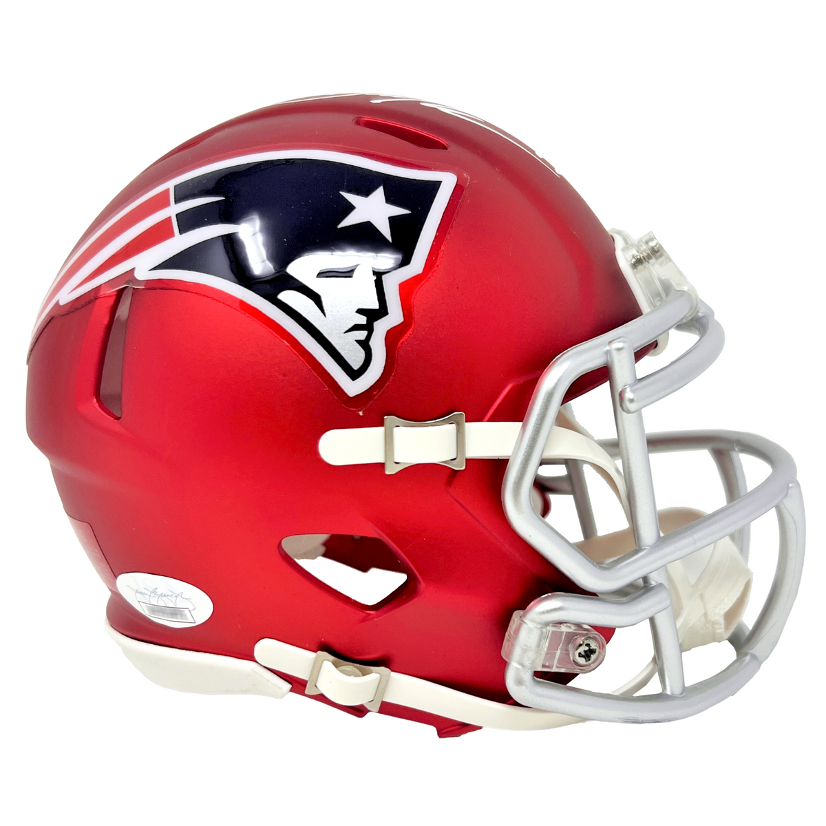 Rob Gronkowski Signed Patriots Blaze Speed Mini Helmet (Steiner