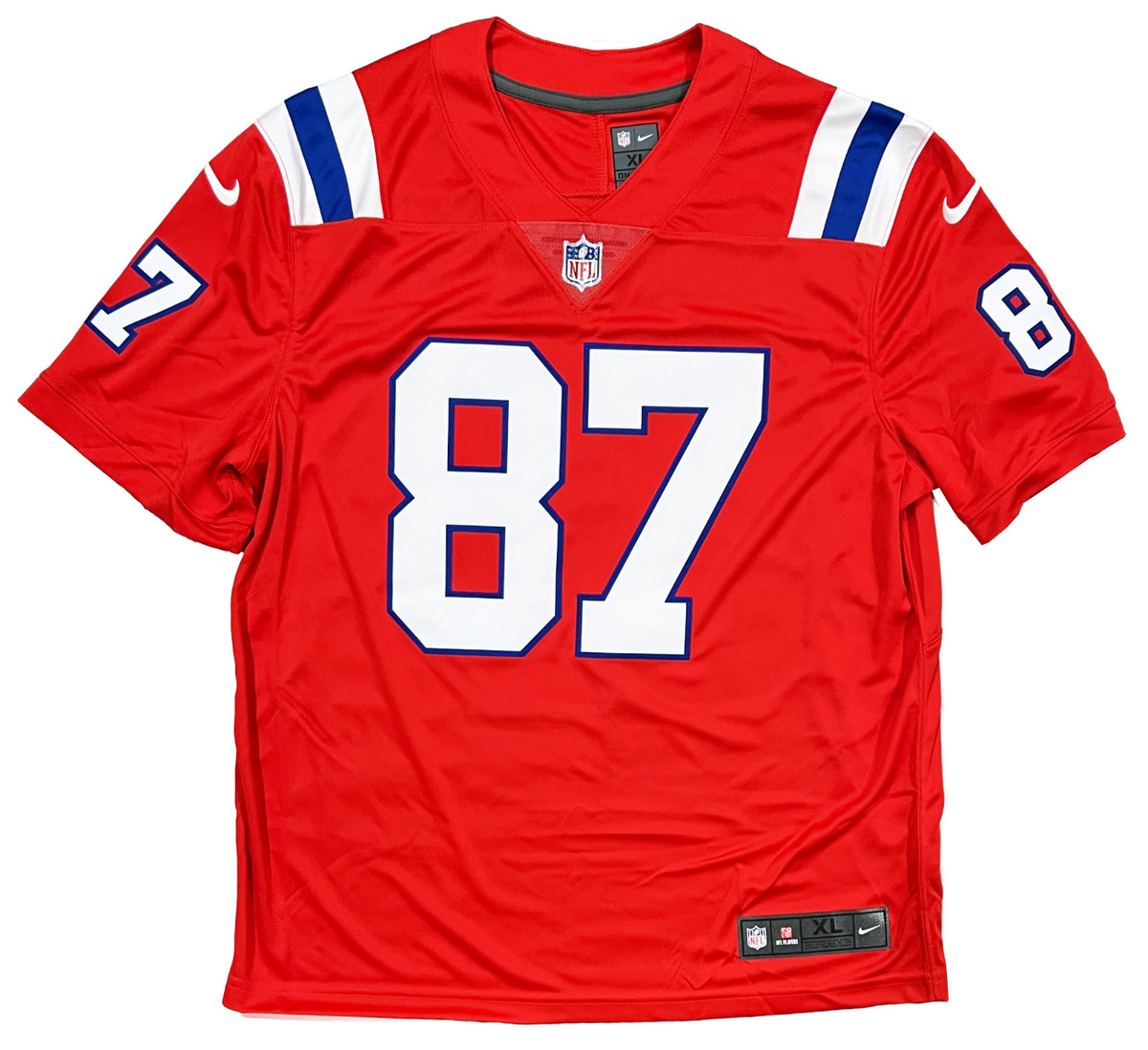 Rob Gronkowski New England Patriots Signed Red Throwback Nike Limited Diamond Legends Online