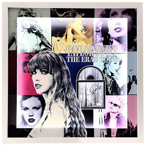 Taylor Swift Signed folklore CD Cover LED Lighting 3D Custom Framed JSA