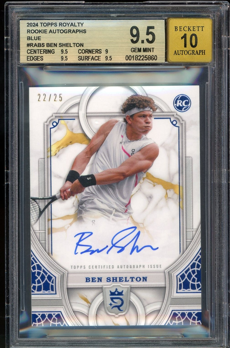 2024 Topps Royalty Ben Shelton Rookie Auto Blue /25 BGS 9.5