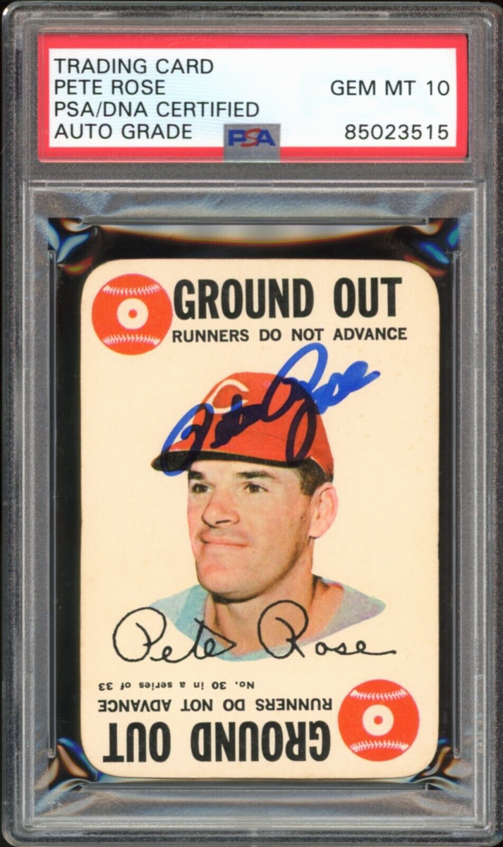 1988 Topps Pete Rose IP Auto Autograph PSA/DNA GEM MT 10 Auto Grade Only R13. cheapest