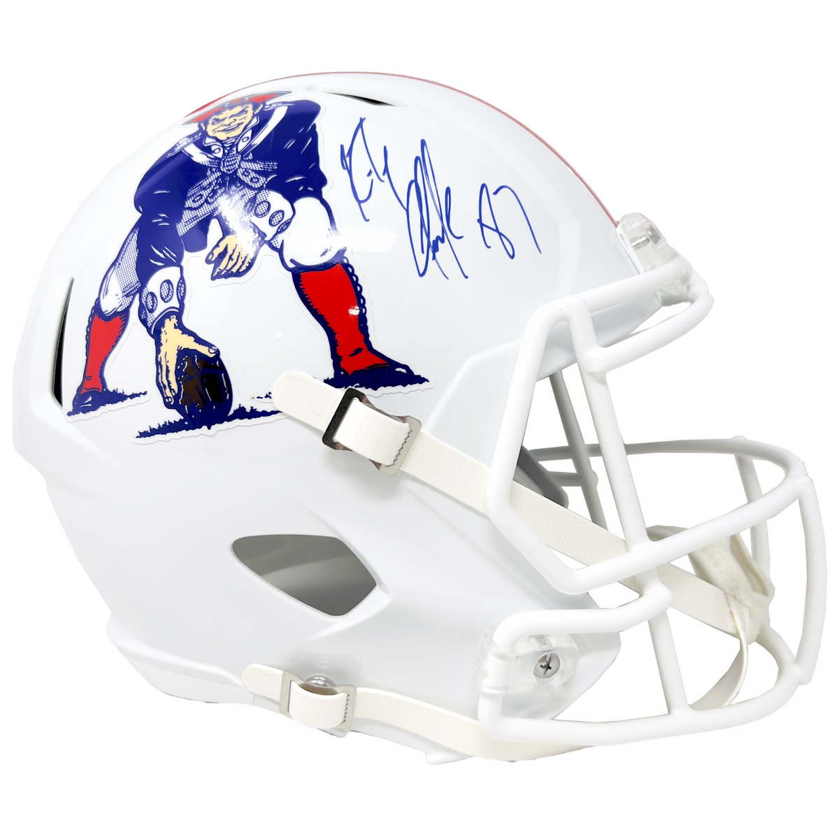 Rob Gronkowski Signed New England Patriots Throwback Speed