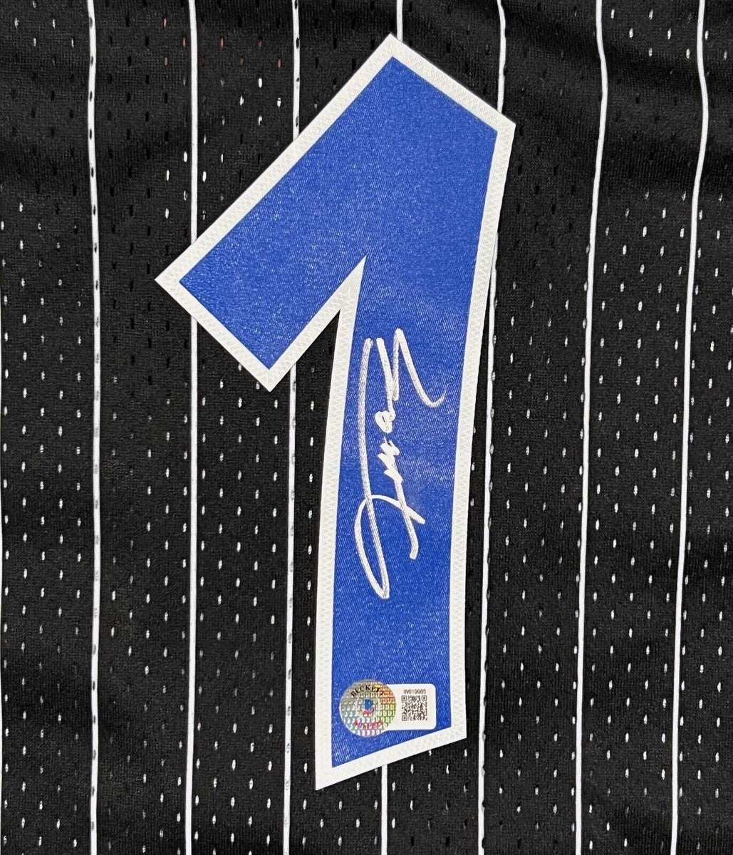 Tracy McGrady Orlando Magic Autographed Black and Blue Split Mitchell &  Ness 2003-2004 Swingman Jersey