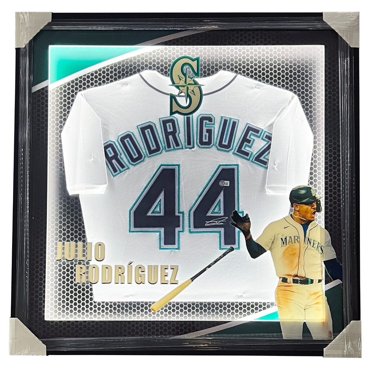 Julio Rodriguez Mariners Signed Nike Jersey LED Lighting 3D Custom Fra –  Diamond Legends Online