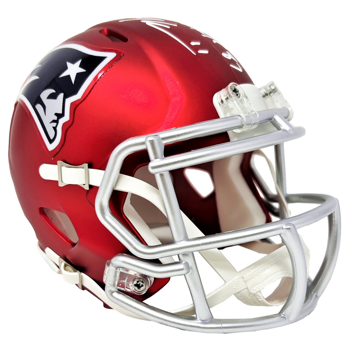 Rob Gronkowski Signed Patriots Blaze Speed Mini Helmet (Steiner