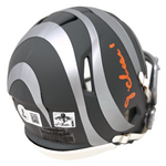 Ja'Marr Chase Cincinnati Bengals Signed Riddell Slate Mini Helmet BAS Beckett