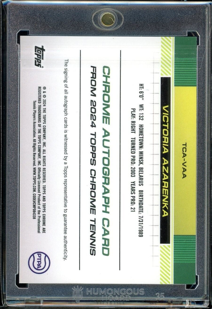 2024 Topps Chrome Sapphire Edition Victoria Azarenka Auto
