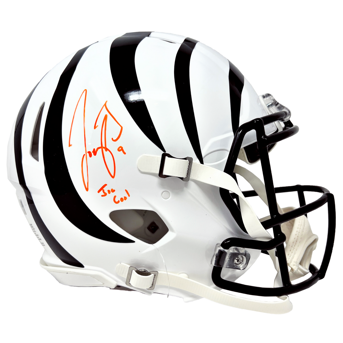 Joe Burrow Signed Cincinnati Bengals 2022 Alternate White Riddell