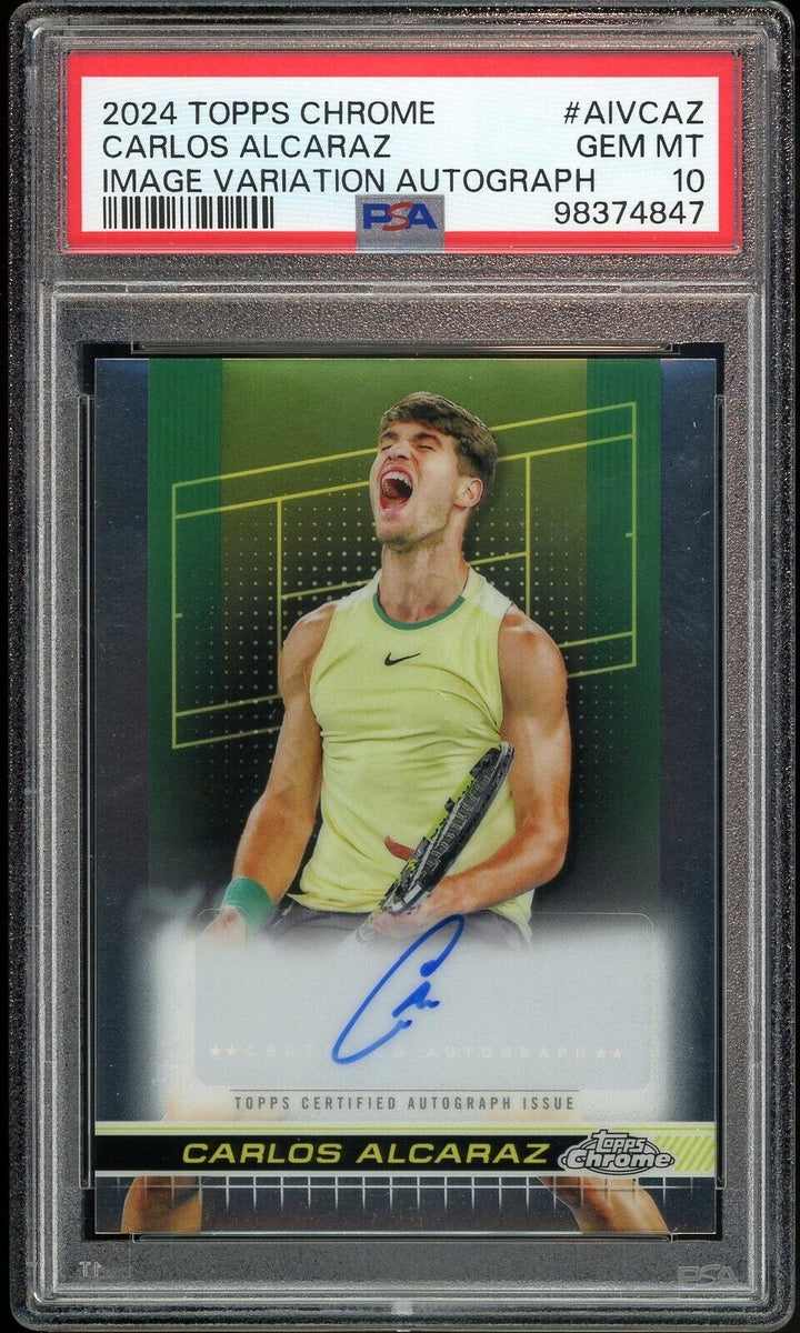 2024 Topps Chrome Tennis #AIVAZ Carlos Alcaraz Variation RC Auto