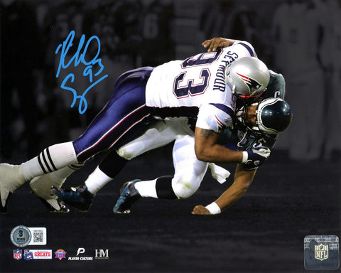Richard Seymour New England Patriots Signed Super Bowl XXIX Spotlight 8x10 BAS