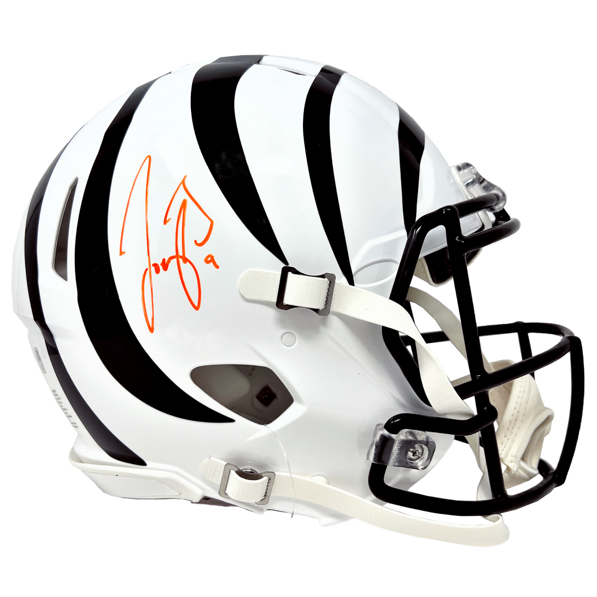bengal football helmet Joe Burrow Cincinnati Bengals Signed Riddell Alternate Authentic Helme – Diamond Legends Online