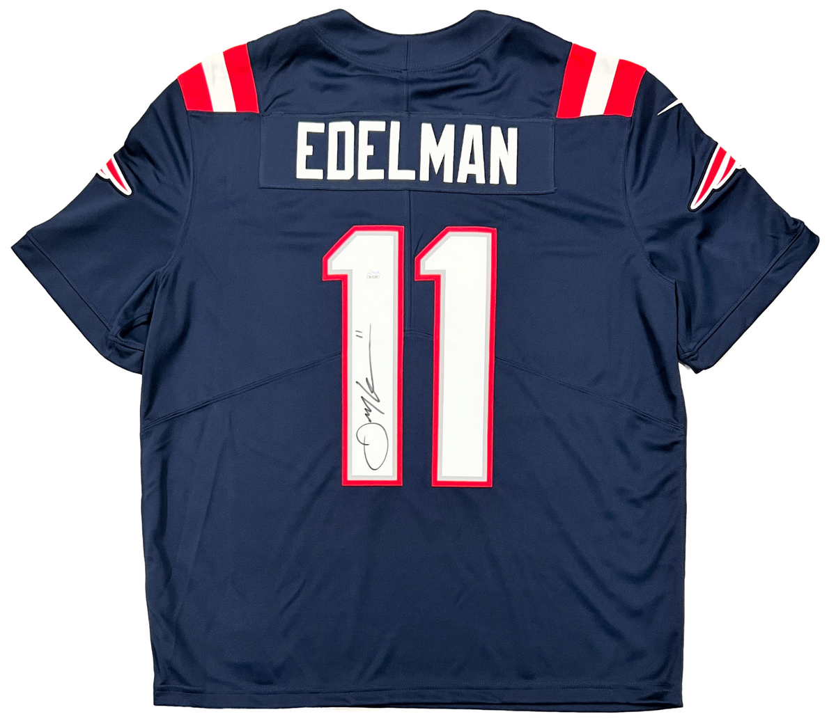 Julian Edelman New England Patriots Signed Navy Nike Limited