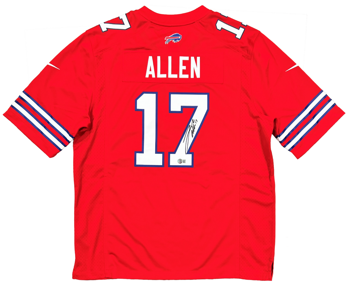 Josh Allen 17 Buffalo Jersey Logo Typography 