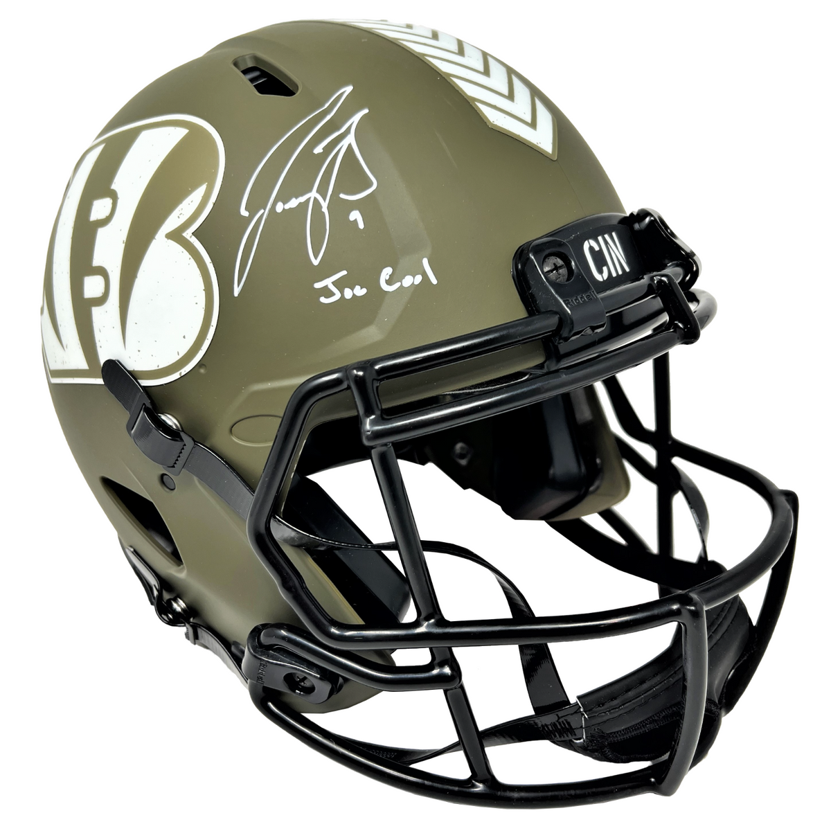 Joe Burrow Bengals Signed Joe Cool Salute to Service Authentic