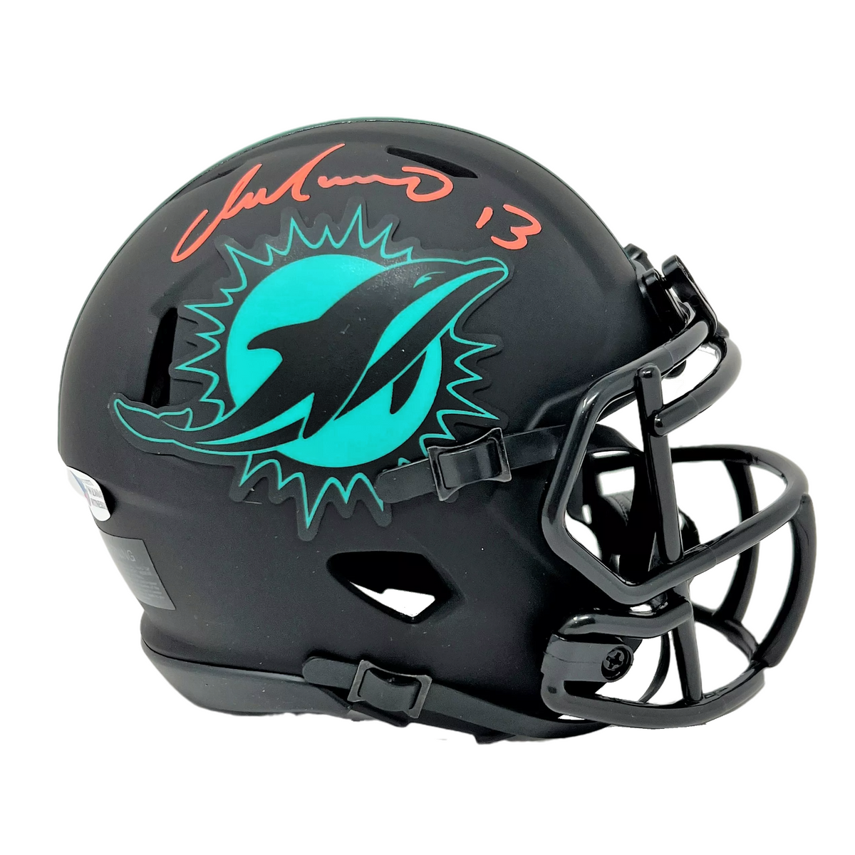 : Dan Marino Autographed Miami Dolphins Eclipse Mini Helmet-  Beckett W Silver : Collectibles & Fine Art