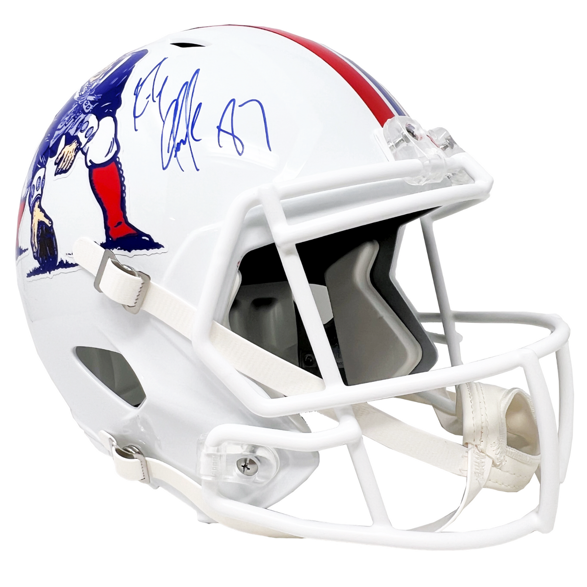 Rob Gronkowski New England Patriots Signed Throwback Replica Helmet JS –  Diamond Legends Online