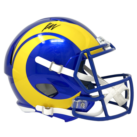 Kyren Williams Los Angeles Rams Signed Riddell Speed Replica Helmet BAS