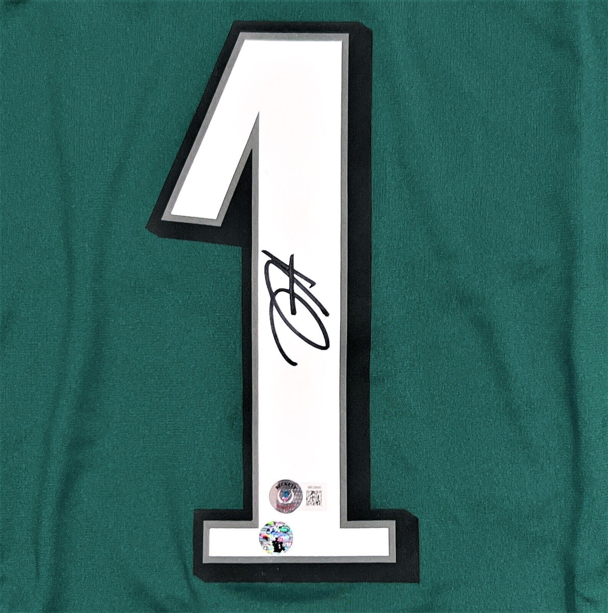 Jalen Hurts Signed Philadelphia Eagles Green Nike Elite Jersey (Becket – DAS