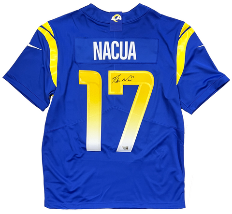 Puka Nacua Los Angeles Rams Signed Blue Nike Limited Jersey Fanatics Authentic