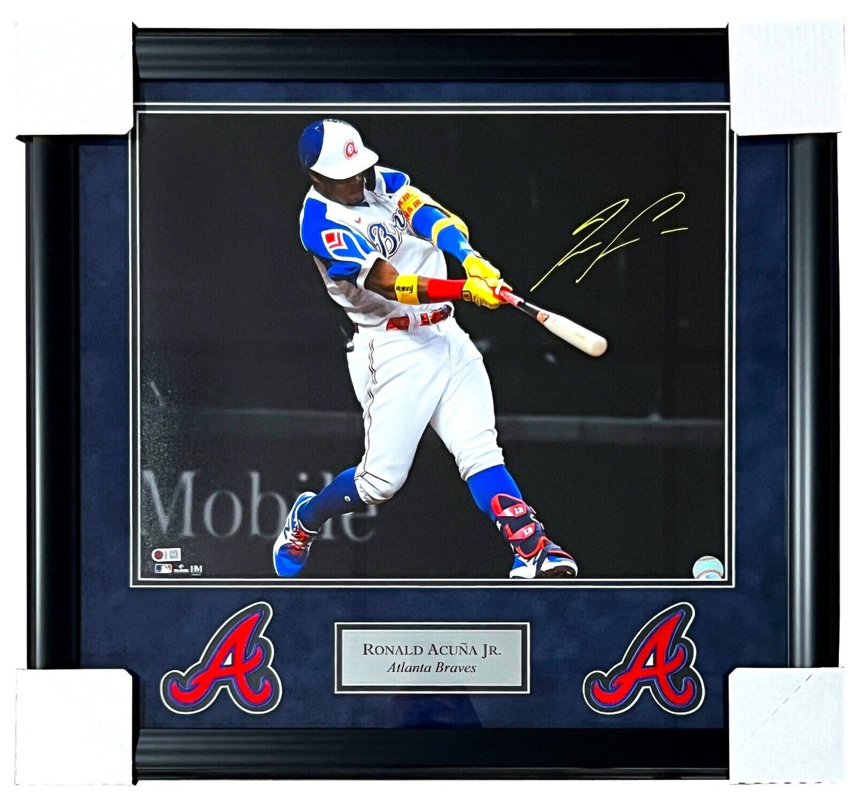 Ronald Acuna Jr of the Atlanta Braves signed