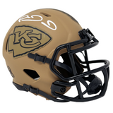 Patrick Mahomes Kansas City Chiefs Signed 2023 Riddell Salute Mini Helmet BAS
