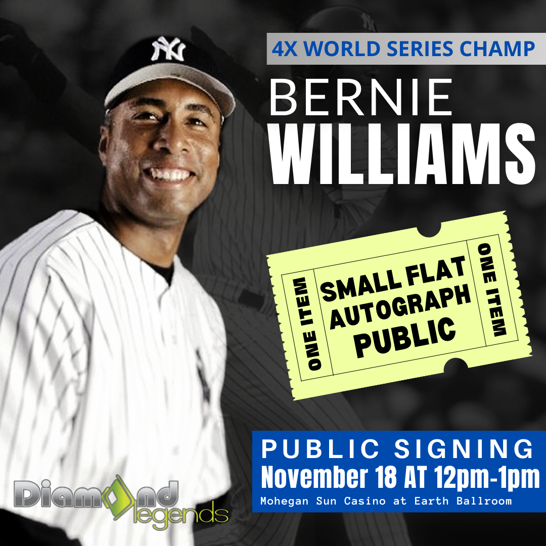 Bernie Williams MLB Memorabilia, Bernie Williams Collectibles