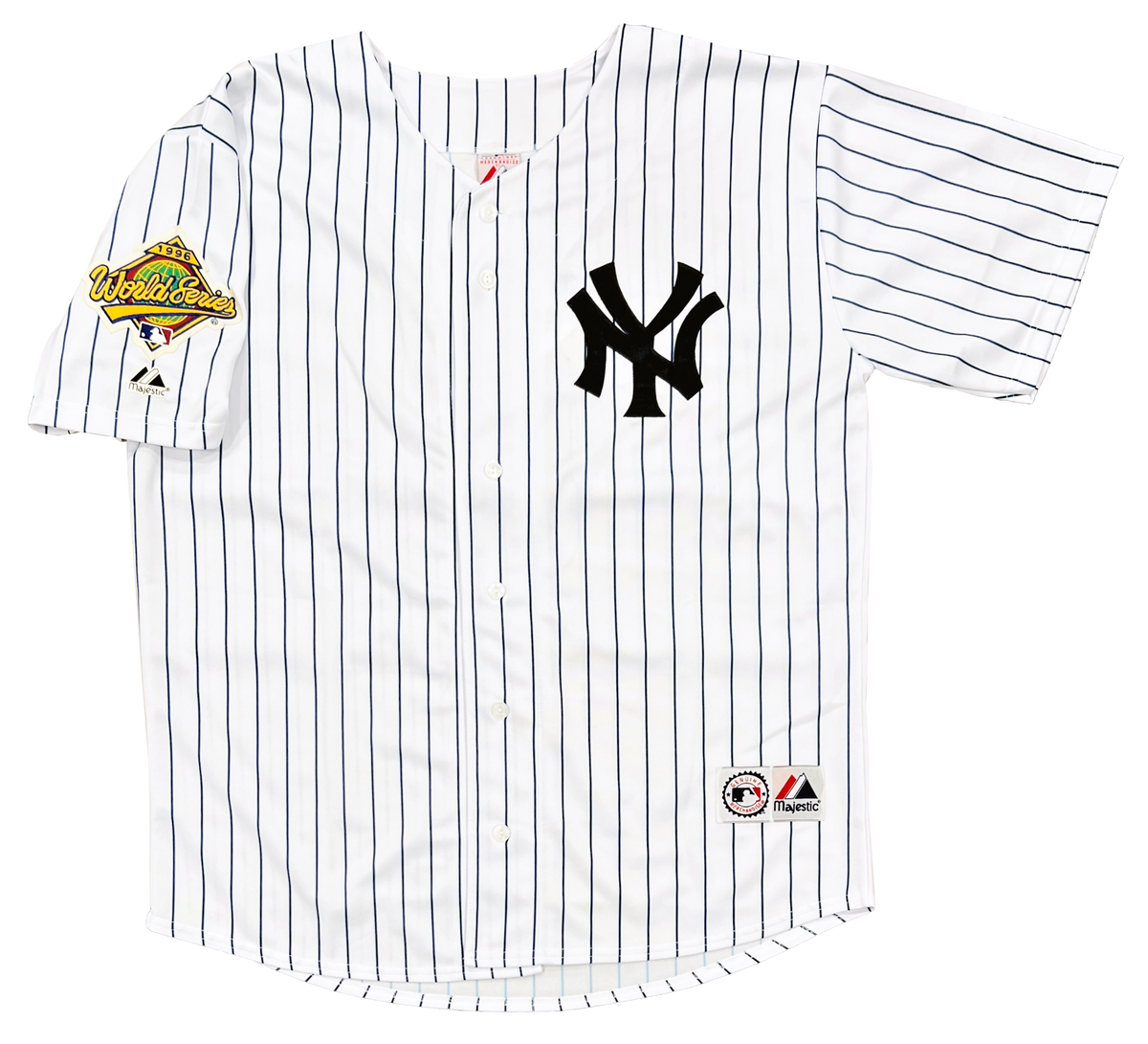 Majestic New York Yankees DEREK JETER 1996 World Series Baseball Jerse –
