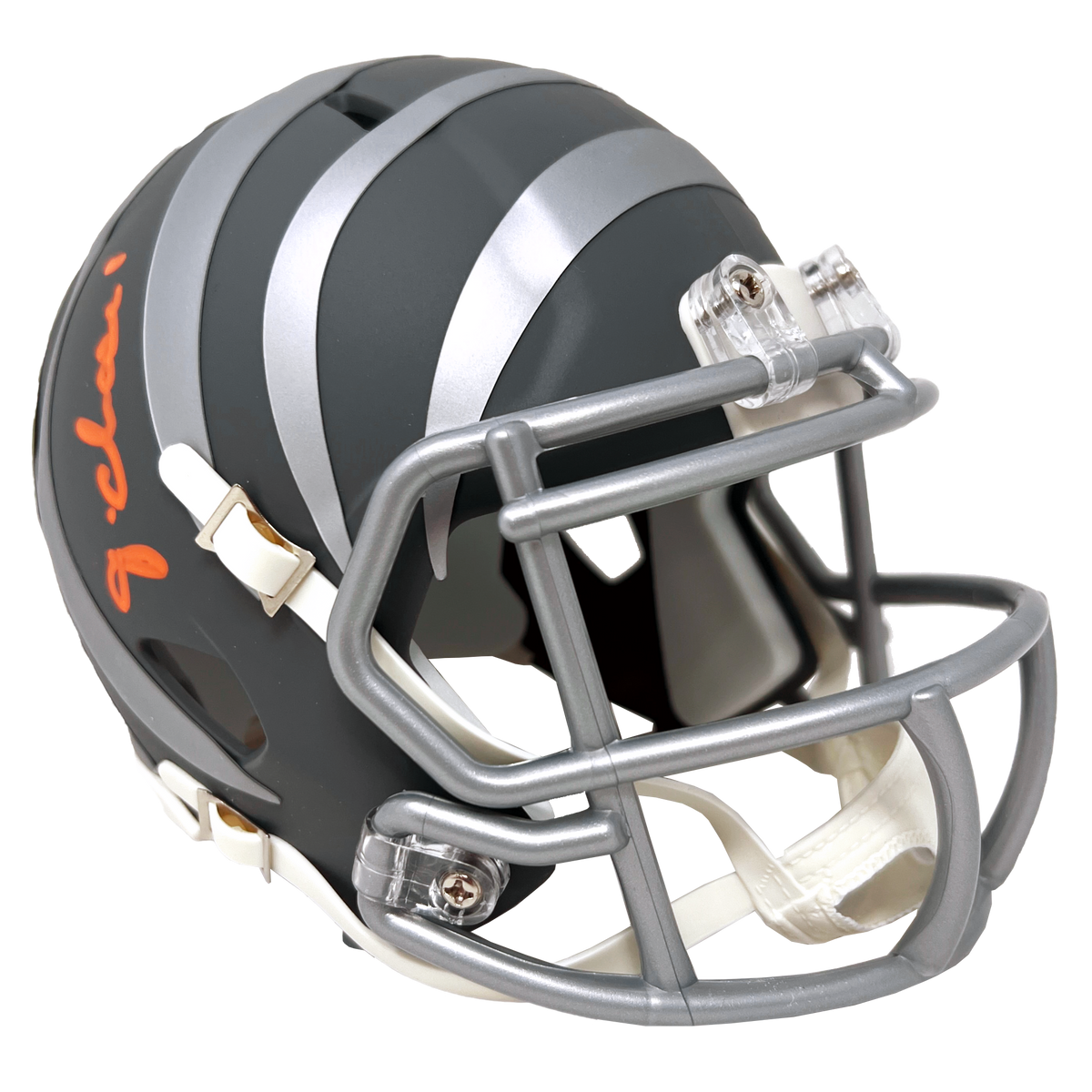 Ja'Marr Chase Cincinnati Bengals Signed Riddell Slate Mini Helmet