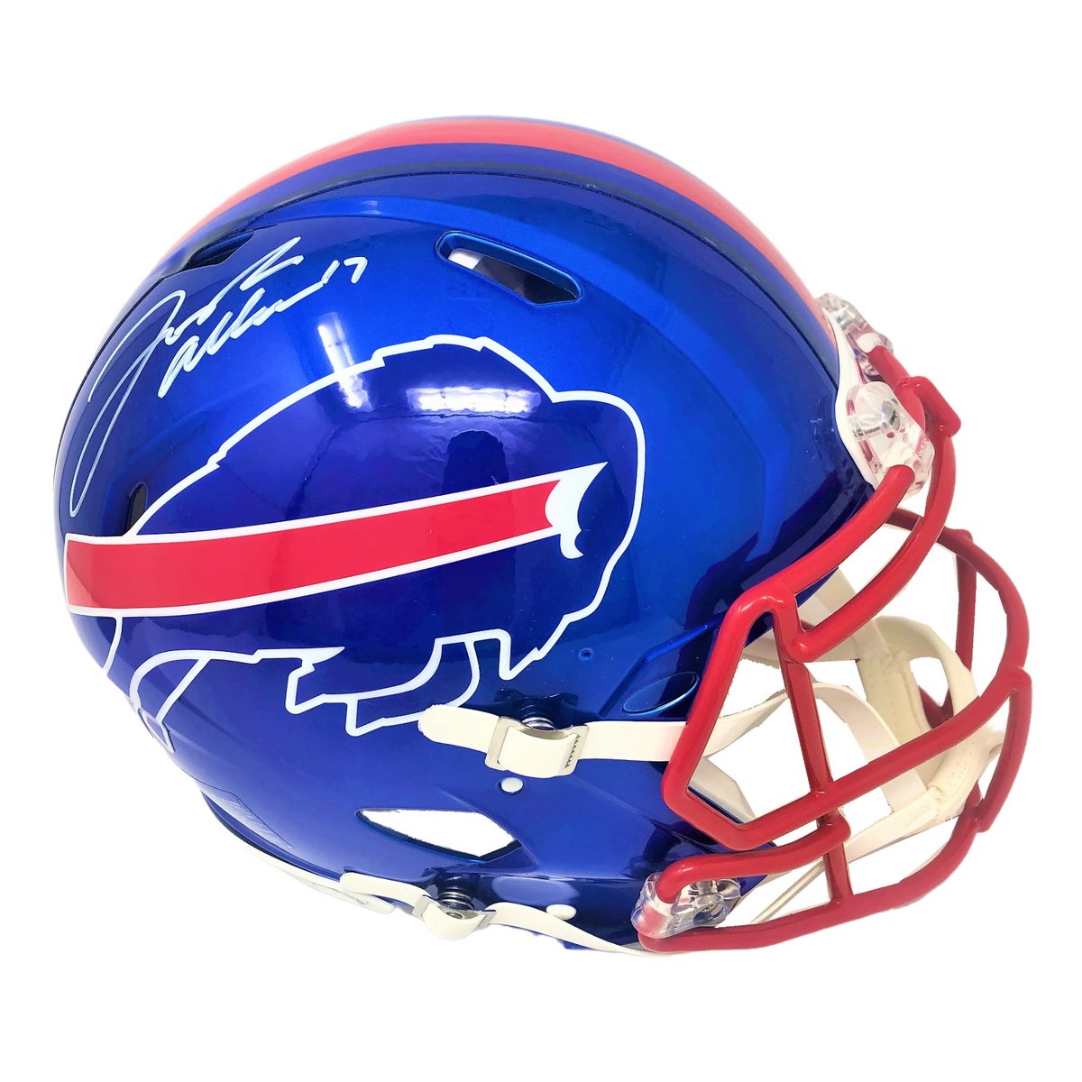 JOSH ALLEN Autographed Buffalo Bills Throwback Authentic Speed Helmet  BECKETT - Game Day Legends