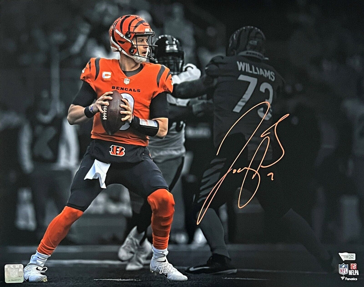 Joe Burrow Cincinnati Bengals Signed Authentic Spotlight 16x20