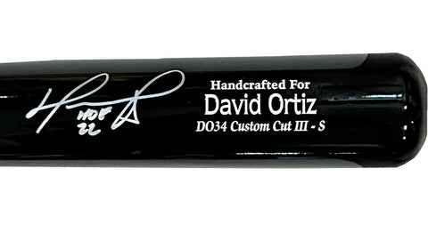 David Ortiz Boston Red Sox Signed HOF 22 Inscribed Marucci Game Model Bat BAS