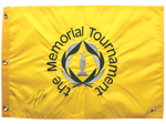 Hideki Matsuyama Signed Autograph Golf Memorial Tournament Authentic Flag BAS