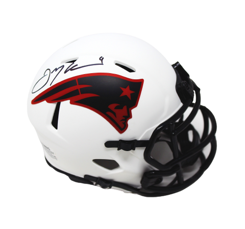 Julian Edelman New England Patriots Signed Riddell Lunar Eclipse Mini Helmet JSA