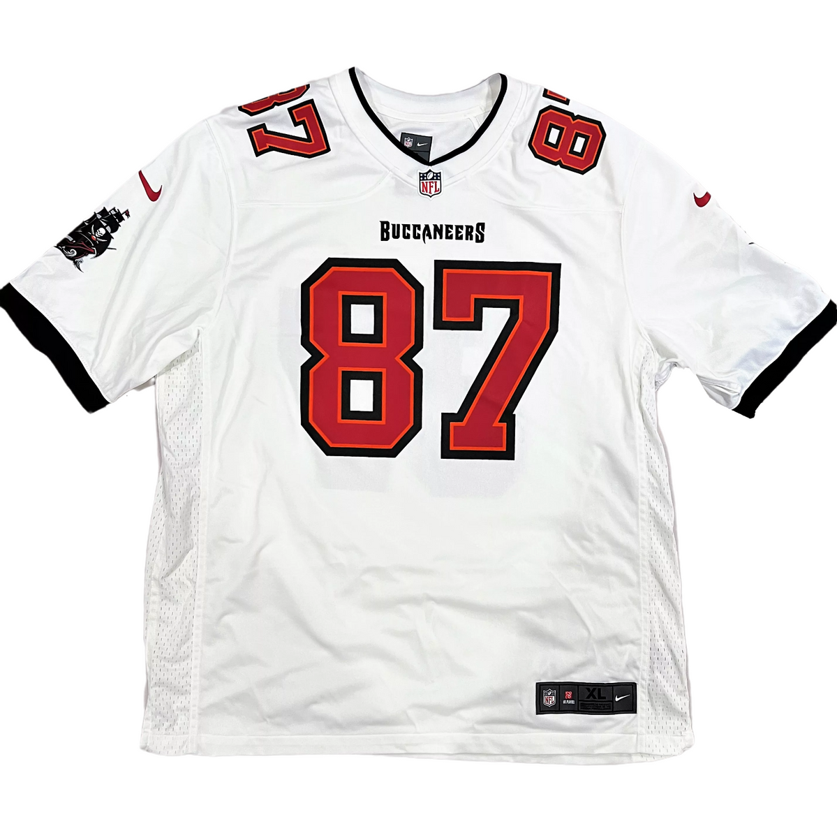 Rob Gronkowski Tampa Bay Buccaneers Signed White Nike Replica Game