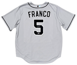 Wander Franco Tampa Bay Rays Signed Authentic Nike Gray Jersey USA SM Authentic