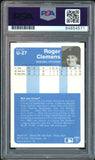 1984 Fleer Update #U27 Roger Clemens PC Rookie Red Ink PSA/DNA Auto GEM MINT 10
