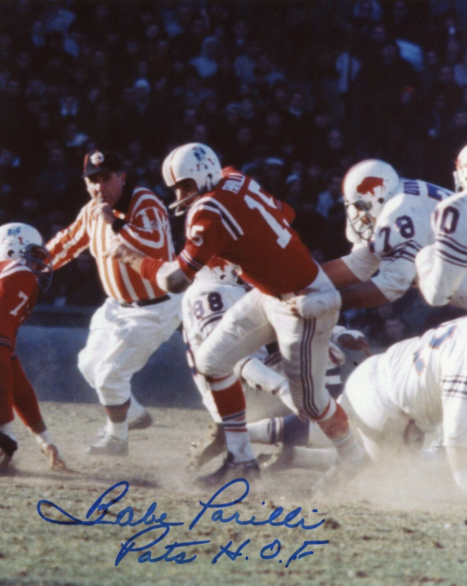 Vito Babe Parilli New England Patriots Signed 8x10 Pats HOF Patriots Alumni  COA