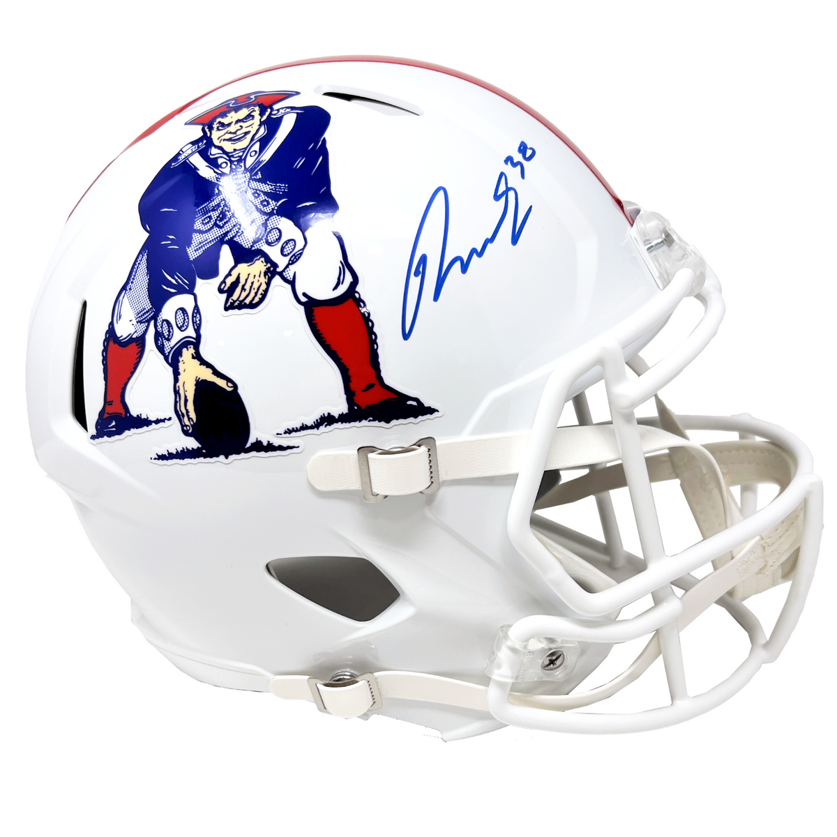 Rhamondre Stevenson Patriots Signed Riddell Salute to Service Mini Hel –  Diamond Legends Online