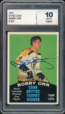 1970 O-Pee-Chee #252 Bobby Orr Signed Great North Road GNR DGA 10 Auto