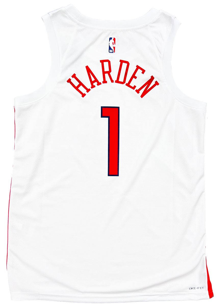 James Harden 76ers Signed Jordan Brand Red Nike Statement Swingman Jer –  Diamond Legends Online
